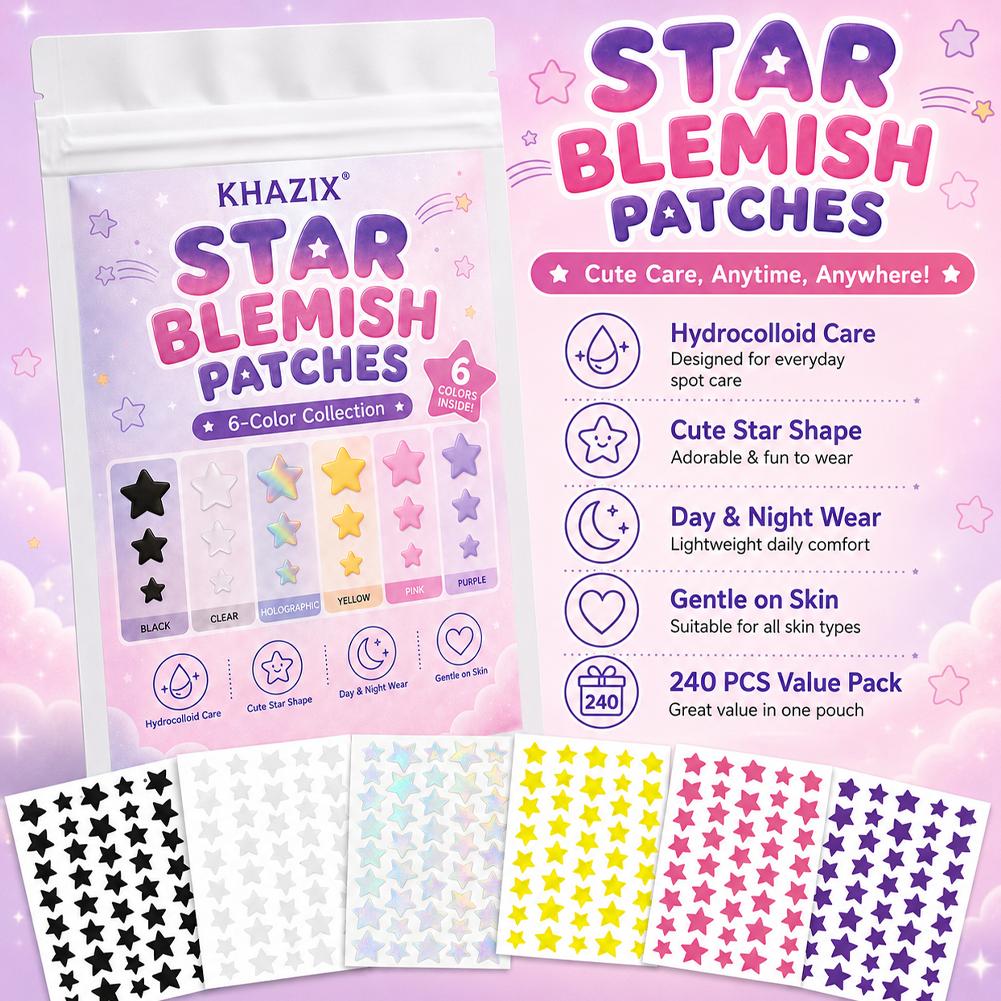 240PCS Star Pimple Patches For - Hydrocolloid Acne Patch 评论和价格