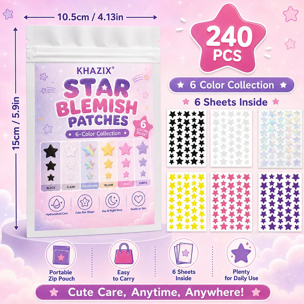 240PCS Star Pimple Patches For - Hydrocolloid Acne Patch 评论和价格