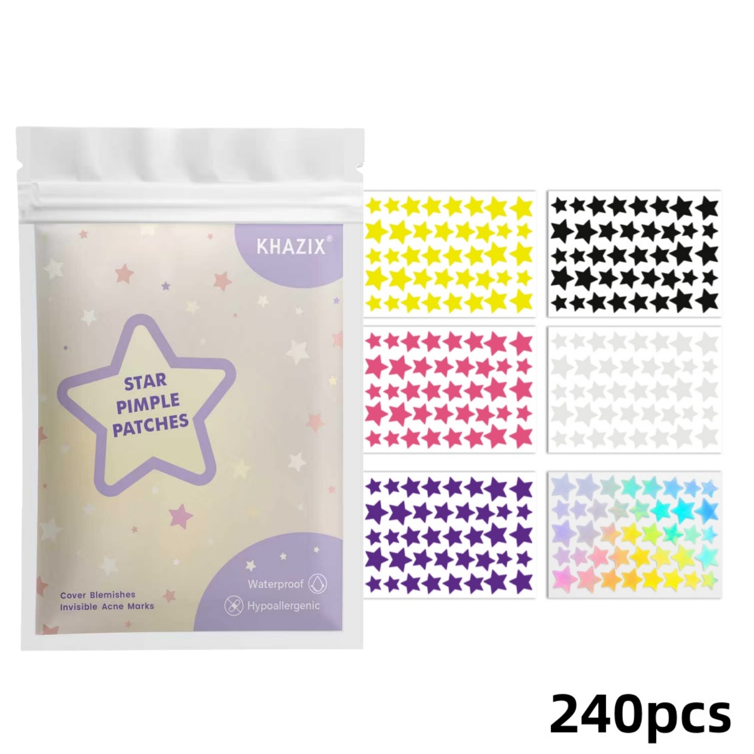 240pcs Star Pimple Patches For - Hydrocolloid Acne Patch 评论和价格