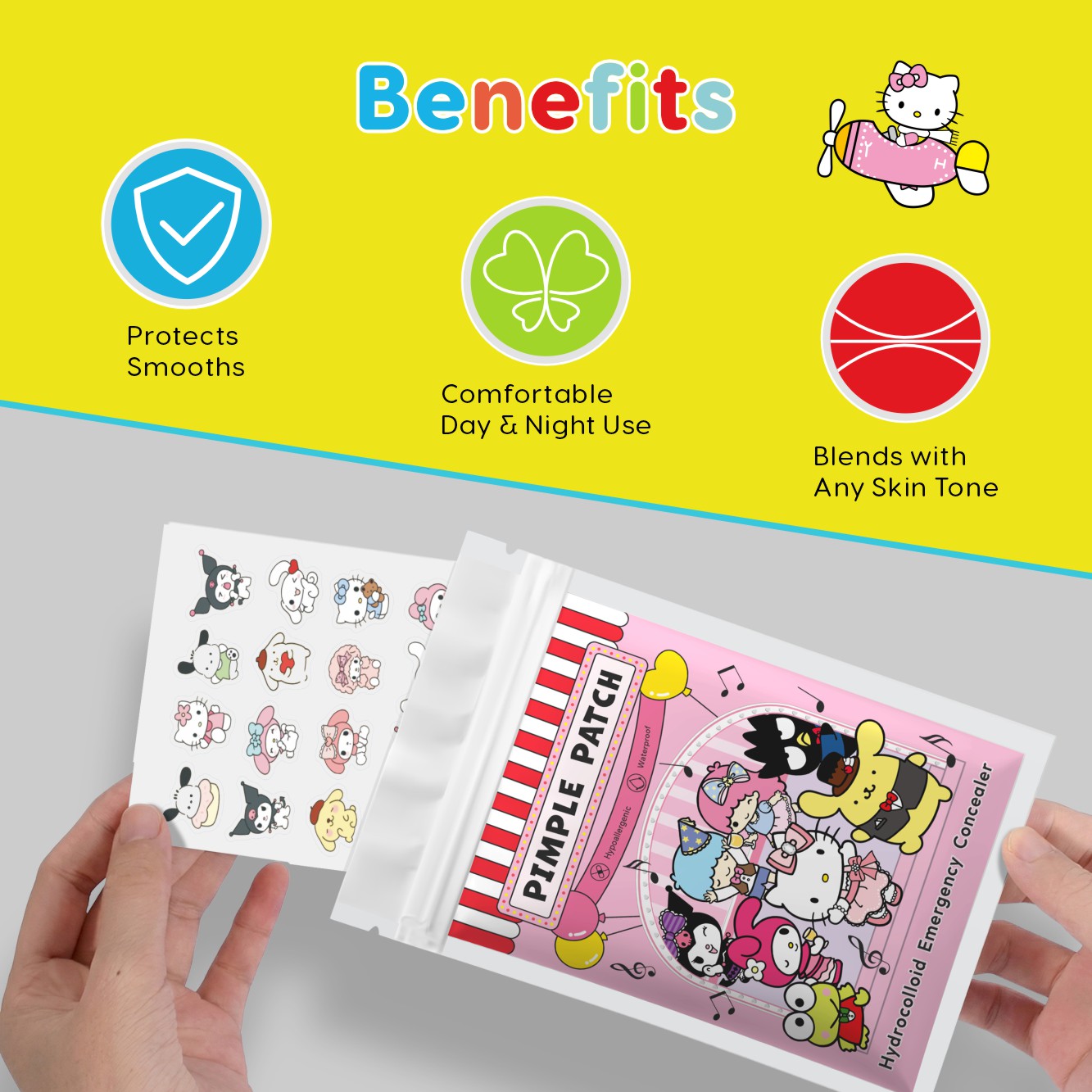 20/100pcs Hello Kitty Hydrocol - Hydrocolloid Acne Patch 评论和价格