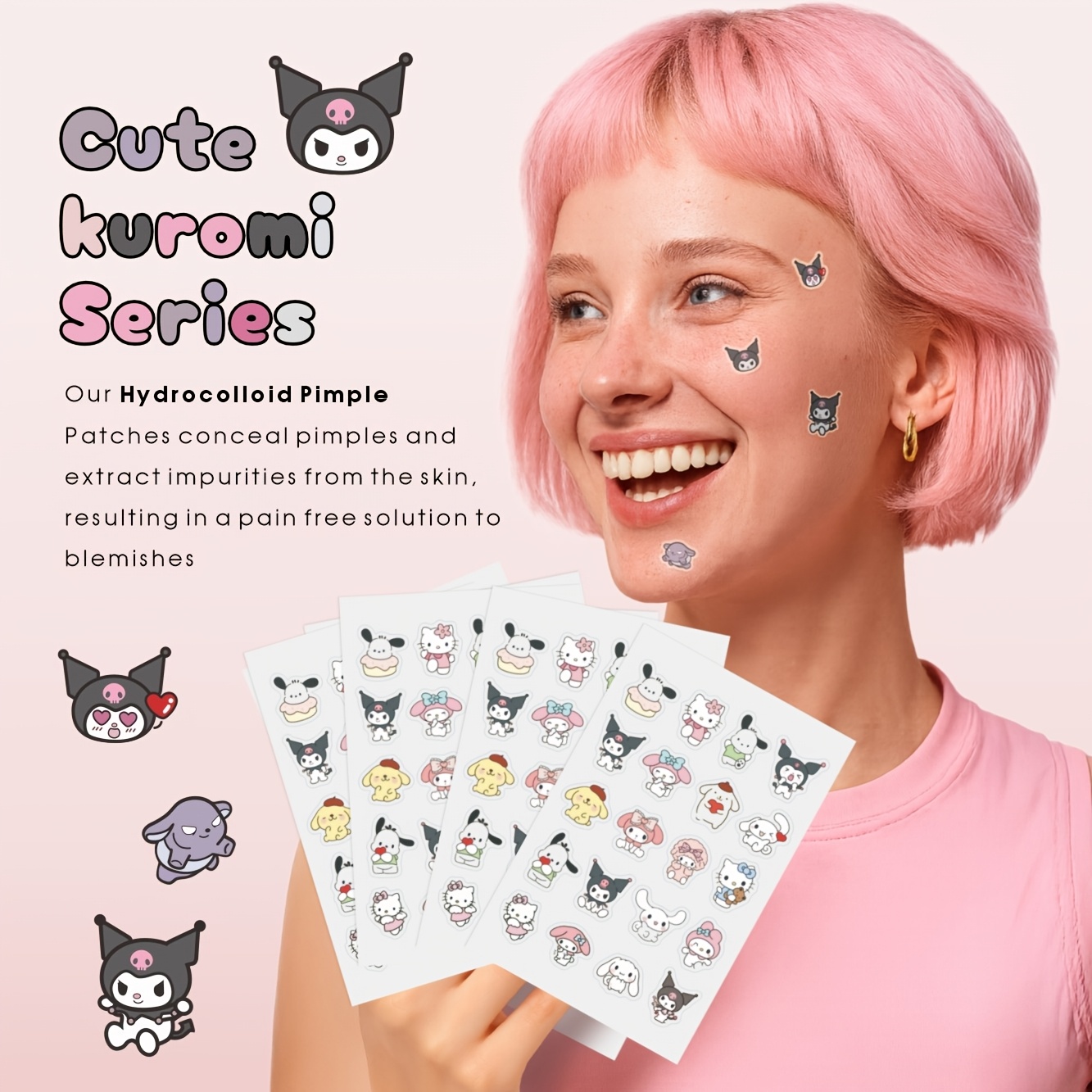 20/80PCS Sanrio Hello kitty Ca - Hydrocolloid Acne Patch 评论和价格