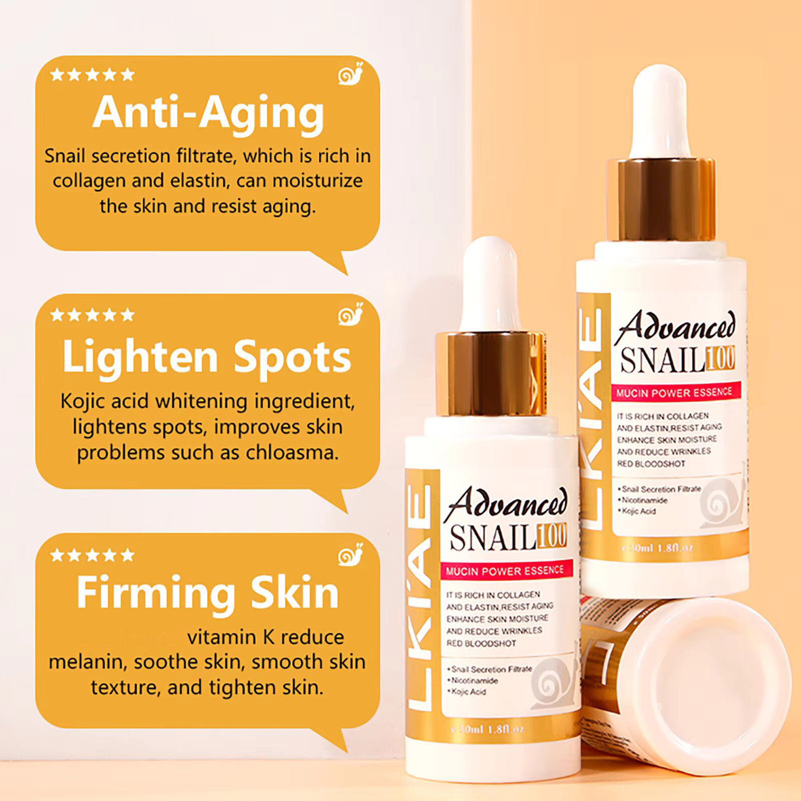 LKIAE Advanced Snail Mucin Wom - Snail Mucin Essence 评论和价格